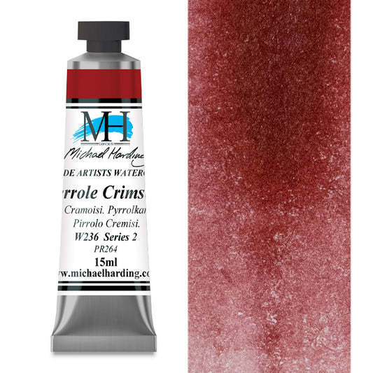 Michael Harding Artists Watercolor - Pyrrole Crimson, 15 ml