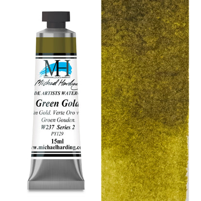 Michael Harding Artists Watercolor - Green Gold, 15 ml