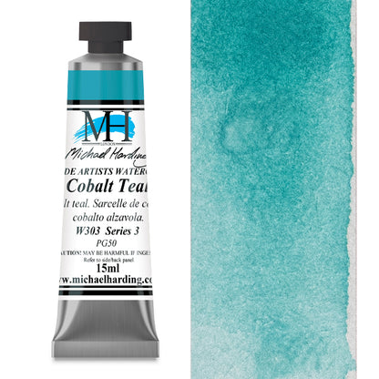 Michael Harding Artists Watercolor - Cobalt Teal, 15 ml