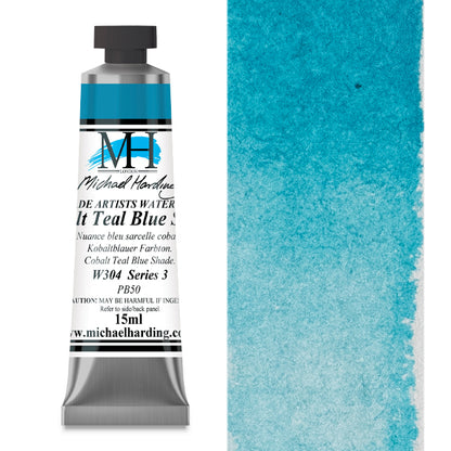 Michael Harding Artists Watercolor - Cobalt Teal Blue Shade, 15 ml