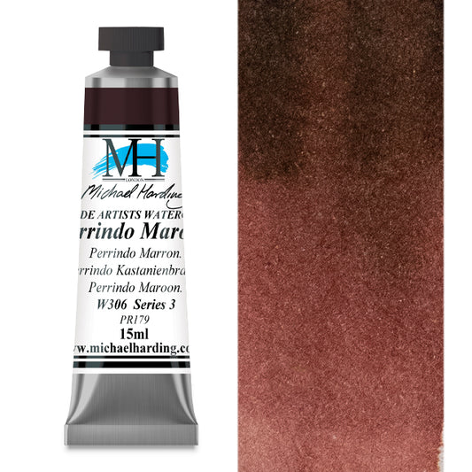 Michael Harding Artists Watercolor - Perrindo Maroon, 15 ml