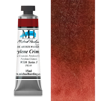 Michael Harding Artists Watercolor - Perylene Crimson, 15 ml