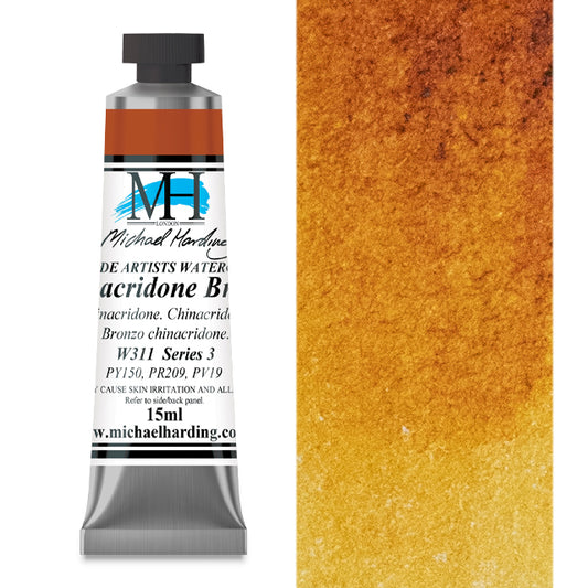 Michael Harding Artists Watercolor - Quinacridone Bronze, 15 ml