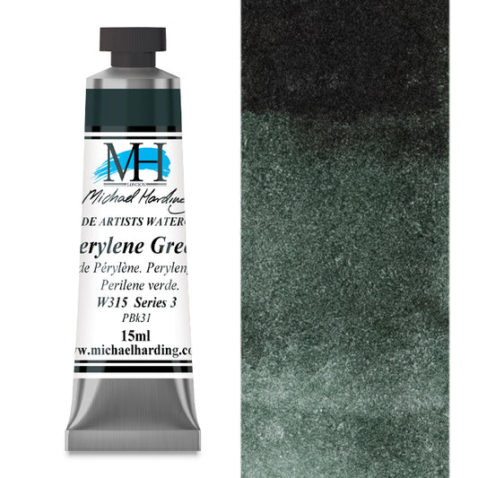 Michael Harding Artists Watercolor - Perylene Green, 15 ml