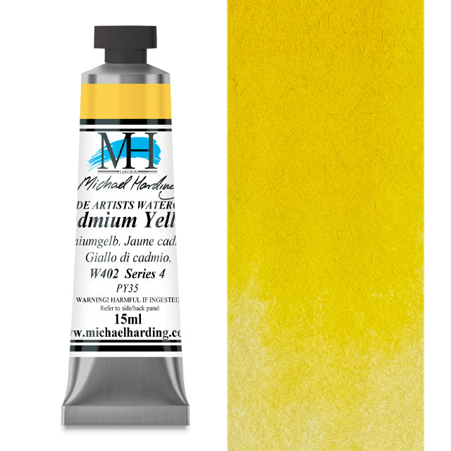 Michael Harding Artists Watercolor - Cadmium Yellow, 15 ml