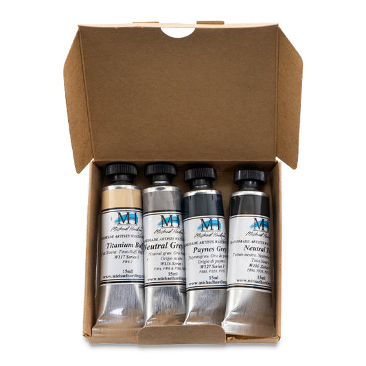 Michael Harding Artists Watercolor - Grey Essentials Set