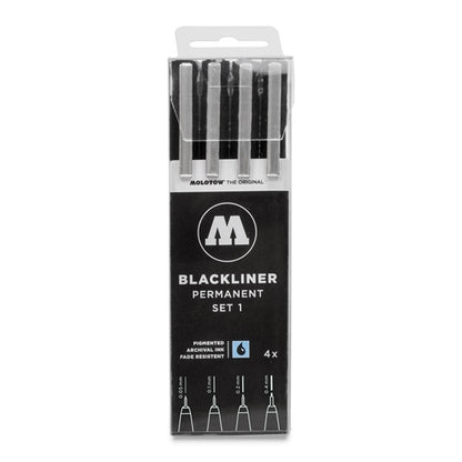 Blackliner Pens, Set I, Set of 4