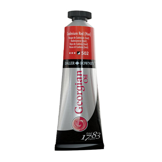 Daler-Rowney Georgian Oil Colors - Cadmium Red Hue, 38 ml,