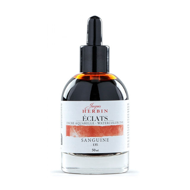 J Herbin Eclats Dye-Based Watercolor Ink - Sanguine, 50 ml.