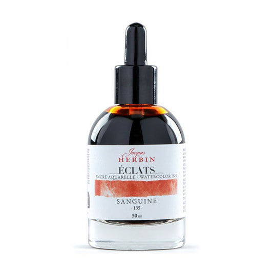 J Herbin Eclats Dye-Based Watercolor Ink - Sanguine, 50 ml.