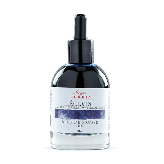 J Herbin Eclats Dye-Based Watercolor Ink - Bleu de Prusse, 50 ml.