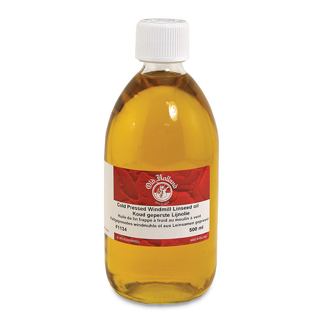 Old Holland Cold Pressed Windmill Linseed Oil, 500 ml.