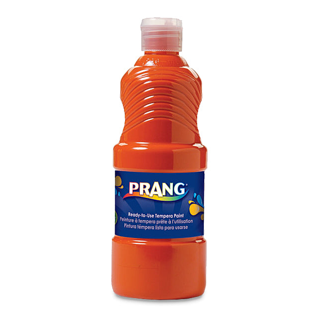 Prang Ready-to-Use Tempera Paint, Orange, 16 oz.