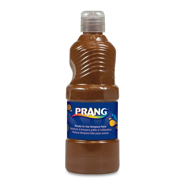 Prang Ready-to-Use Tempera Paint, Brown, 16 oz.