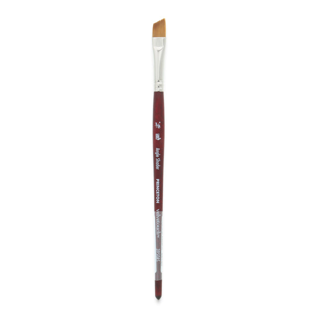 Princeton Velvetouch Series 3950 Synthetic Brush - Angle Shader, Size 3/8"