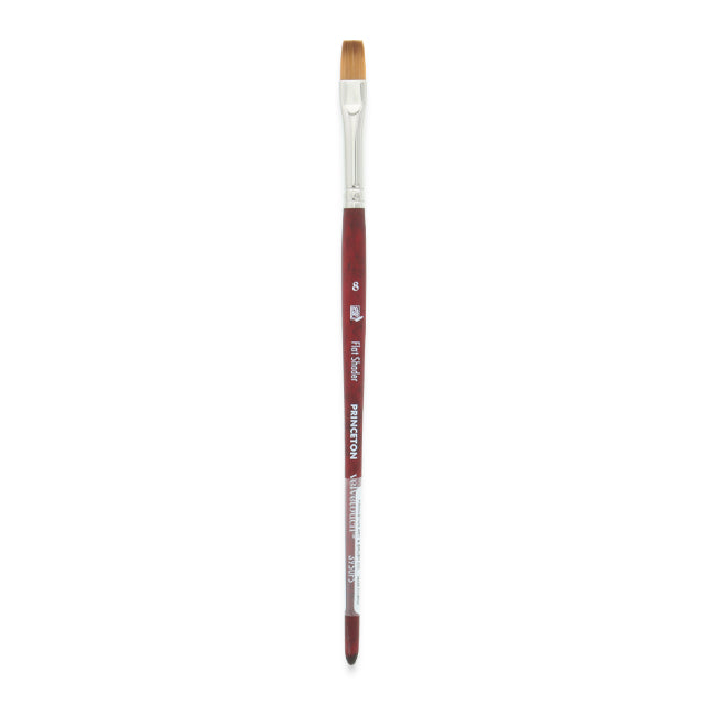 Princeton Velvetouch Series 3950 Synthetic Brush - Flat Shader, Size 8