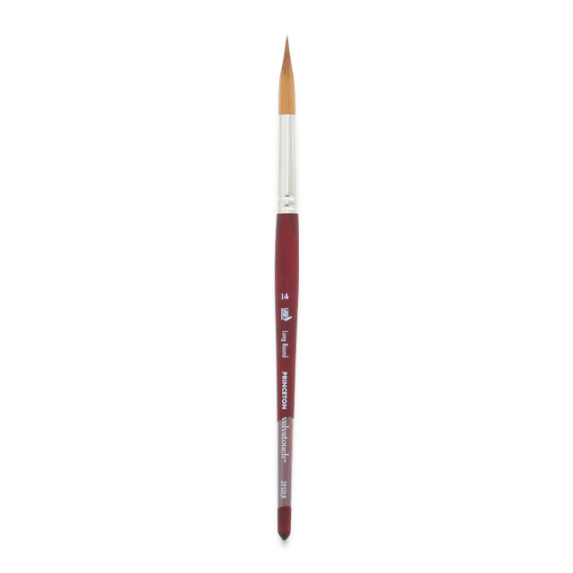 Princeton Velvetouch Series 3950 Synthetic Brush - Long Round, Size 14