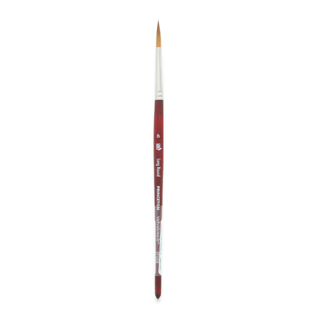 Princeton Velvetouch Series 3950 Synthetic Brush - Long Round, Size 6