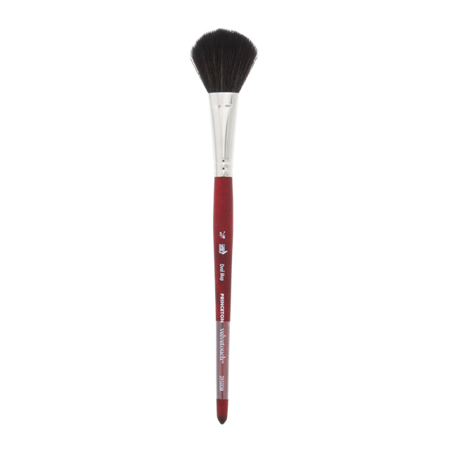 Princeton Velvetouch Series 3950 Synthetic Brush - Oval Mop, Size 3/4"