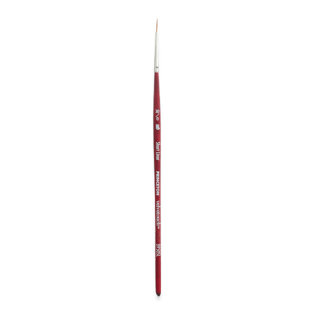 Princeton Velvetouch Series 3950 Synthetic Brush - Short Liner, Size 10/0