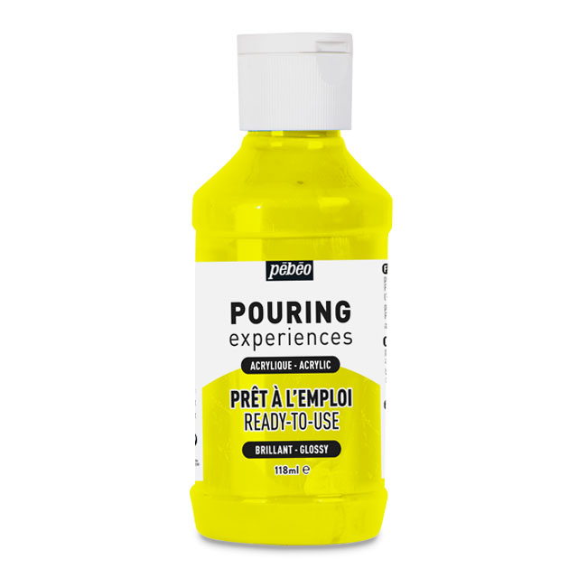 Pebeo Pouring Acrylic - Primary Yellow, 118 ml