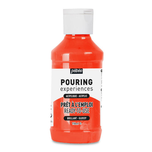 Pebeo Pouring Acrylic - Magenta Red, 118 ml