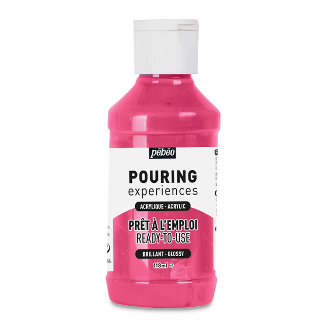 Pebeo Pouring Acrylic - Deep Magenta, 118 ml