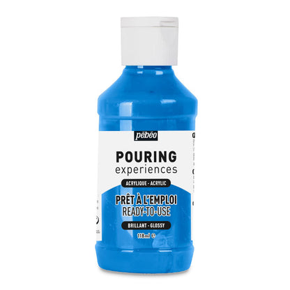 Pebeo Pouring Acrylic - Cyan Blue, 118 ml