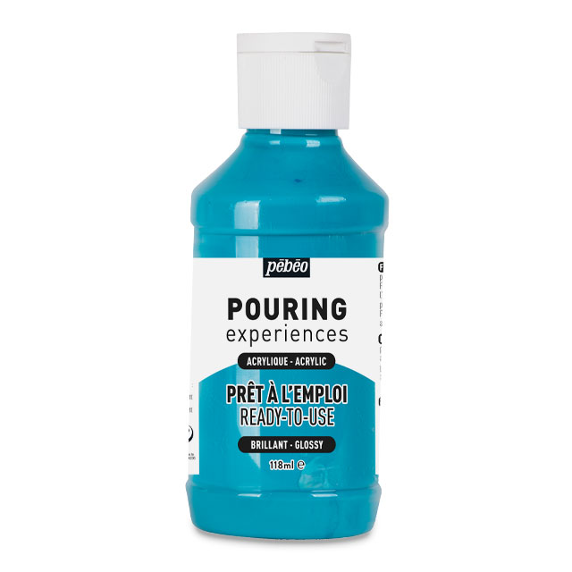 Pebeo Pouring Acrylic - Turquoise Blue, 118 ml