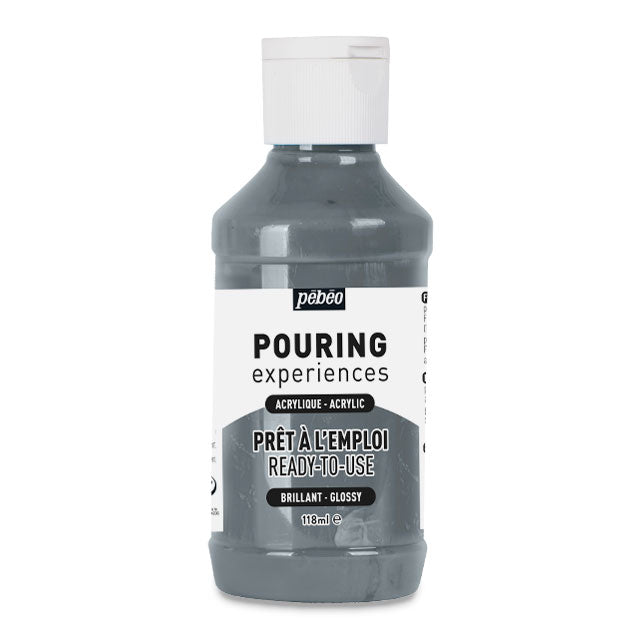 Pebeo Pouring Acrylic - Grey, 118 ml