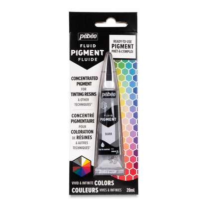 Fluid Pigment, Silver, 20 ml. tube