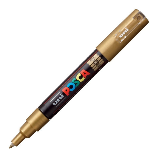 Paint Marker, PC-1MC Extra Fine Tip, Gold