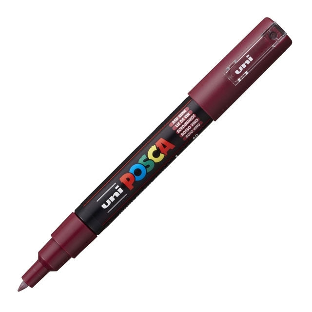 Paint Marker, PC-1MC Extra Fine Tip, Red Wine