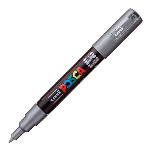 Paint Marker, PC-1MC Extra Fine Tip, Silver