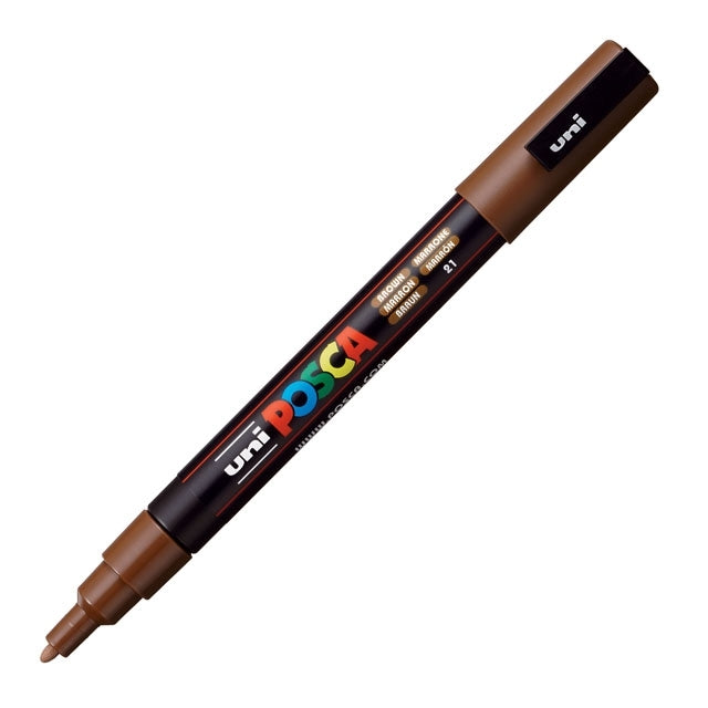 Paint Marker, PC-3M Fine Tip, Brown