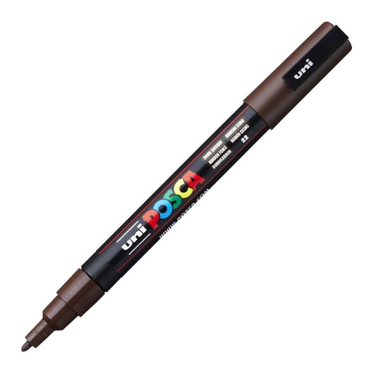 Paint Marker, PC-3M Fine Tip, Dark Brown