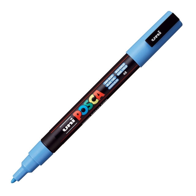 Paint Marker, PC-3M Fine Tip, Sky Blue