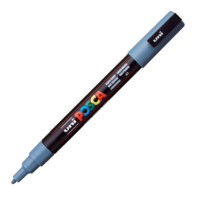 Paint Marker, PC-3M Fine Tip, Slate Grey