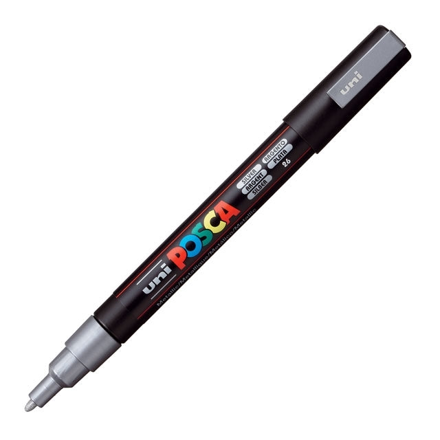 Paint Marker, PC-3M Fine Tip, Silver