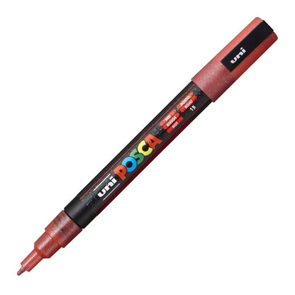 Paint Marker, PC-3M Fine Tip, Glitter Red