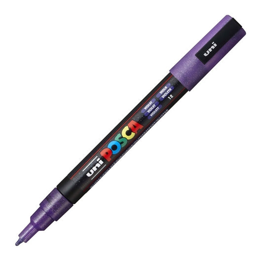 Paint Marker, PC-3M Fine Tip, Glitter Violet