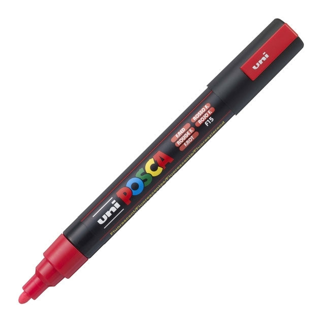 Paint Marker, PC-5M Medium Tip, Fluorescent Red