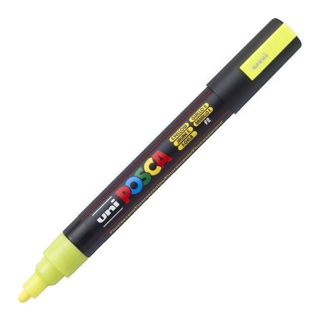 Paint Marker, PC-5M Medium Tip, Fluorescent Yellow