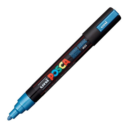 Paint Marker, PC-5M Medium Tip, Metallic Blue