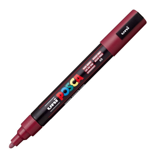 Paint Marker, PC-5M Medium Tip, Red Wine