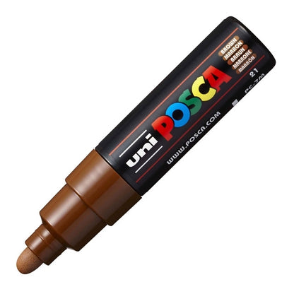 Paint Marker, PC-7M Bullet Tip, Brown