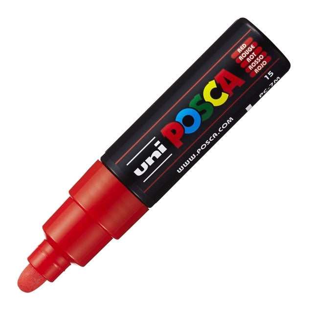 Paint Marker, PC-7M Bullet Tip, Red