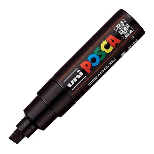 Paint Marker, PC-8K Chisel Tip, Black