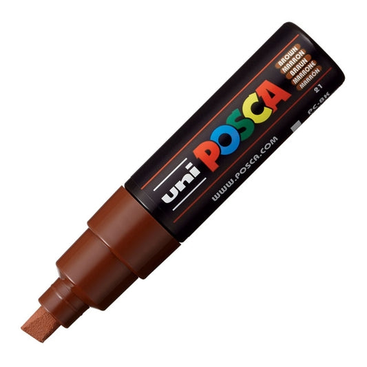 Paint Marker, PC-8K Chisel Tip, Brown