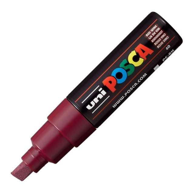 Paint Marker, PC-8K Chisel Tip, Red Wine